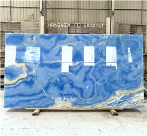 Blue Onyx Blue Sky Jade Polished Slabs Wall Tiles Blue Onyx Blue Sky Jade Polished Slabs Wall Tiles