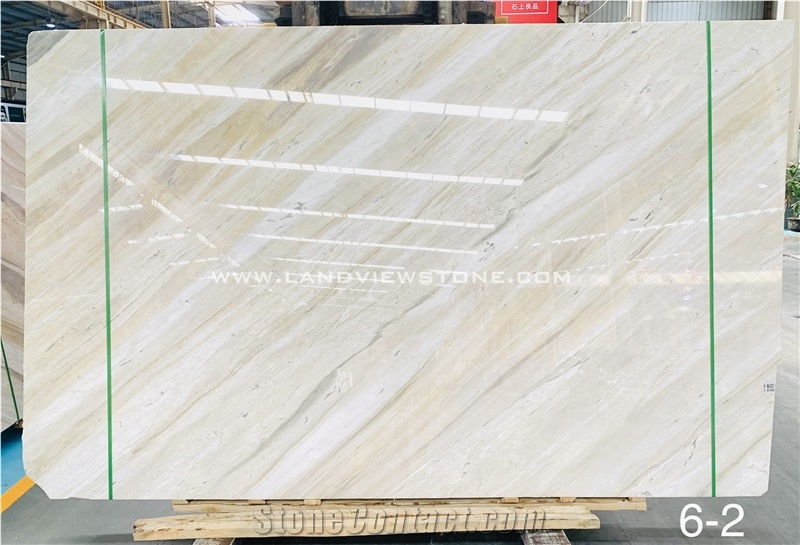 Bookmatched White Marble Calacatta Ondulato Slabs
