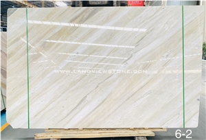 Bookmatched White Marble Calacatta Ondulato Slabs