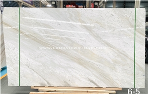 Bookmatched White Marble Calacatta Ondulato Slabs