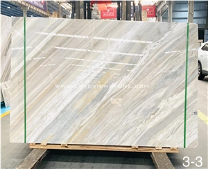 Gold Veins Marble Calacatta Ondulato Marble Slabs