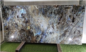 Lemurian Blue Granite Slab, Labradorite Blue Tiles