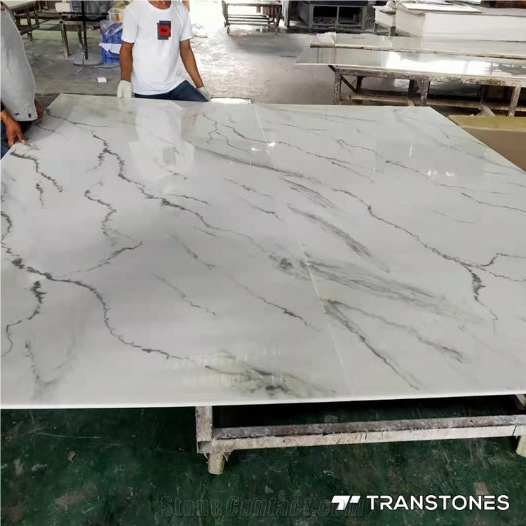White Artificial Marble Stair Steps