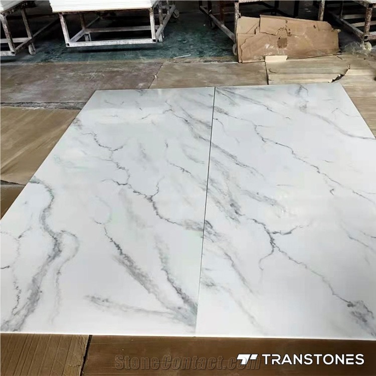 White Artificial Marble Stair Steps