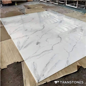 White Artificial Marble Stair Steps