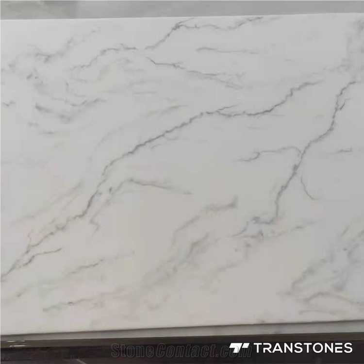 White Artificial Marble Stair Steps