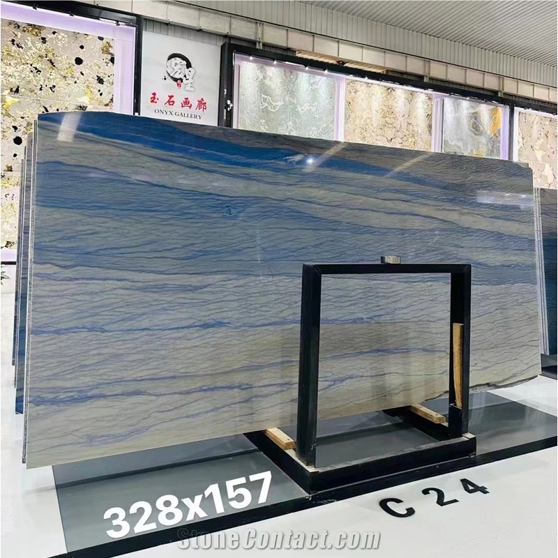 Sky Blue Quartzite Grand Skylight Quartzite Slabs