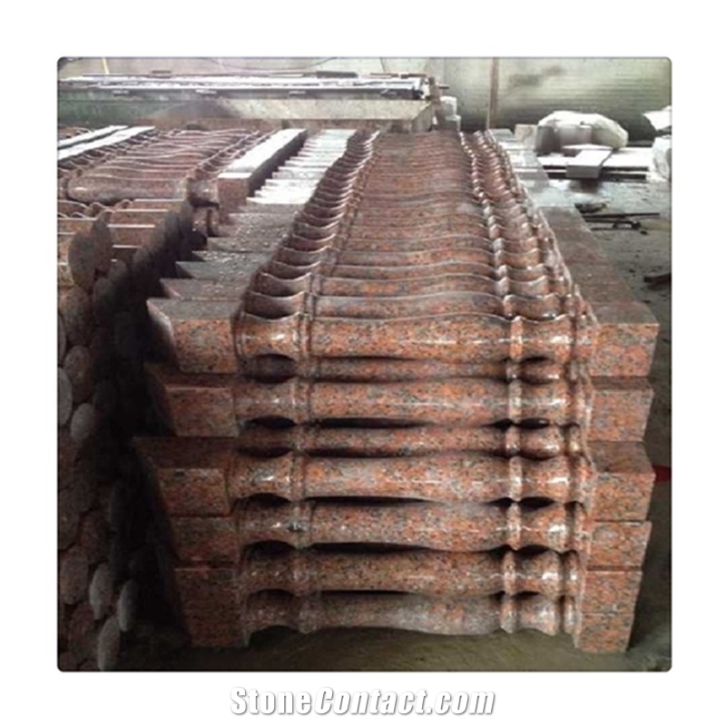 Balmoral Red Granite Stair Pattern With Customized Design