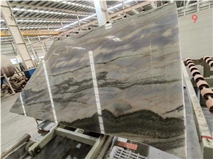 Admiral Blue Quartzite Azul Arquivos Fantasy Slab Tile