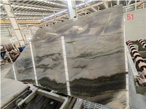 Admiral Blue Quartzite Azul Arquivos Fantasy Slab Tile