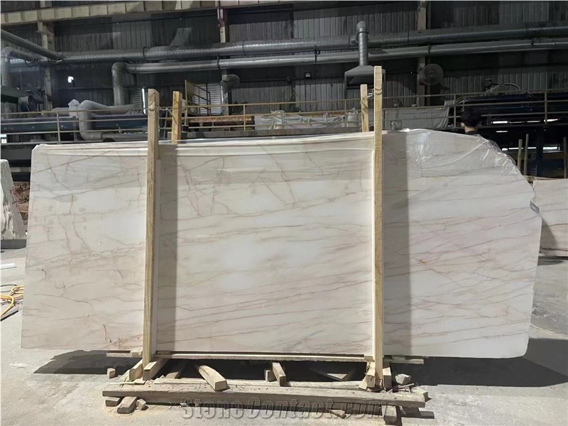 Red Line Marmara Dolomite Marble White Spider Slab Tile