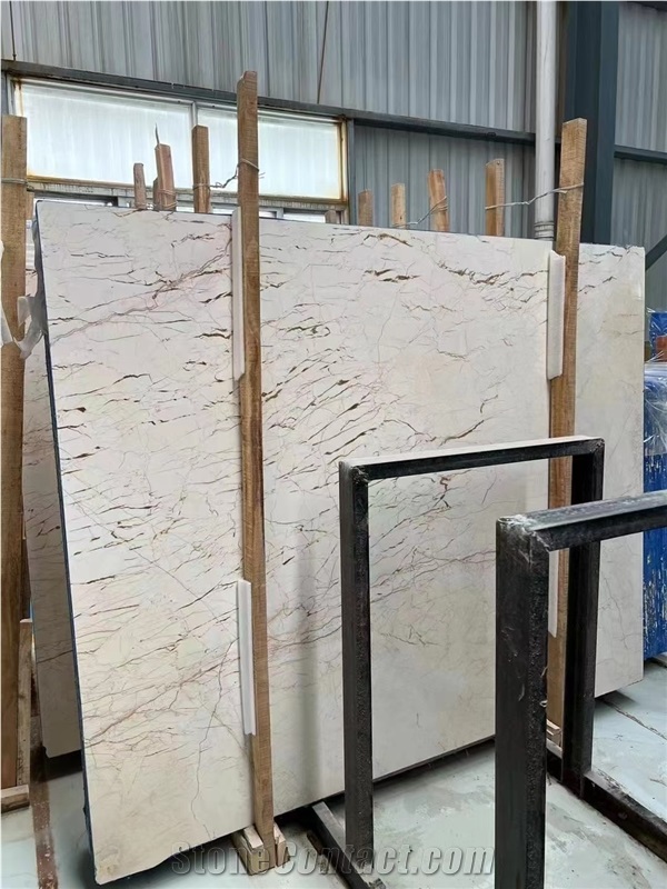 Sofitel Gold Marble Golden Crema Eva Menes Slab Tile