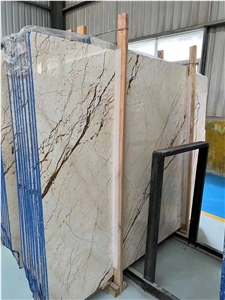 Sofitel Gold Marble Golden Crema Eva Menes Slab Tile