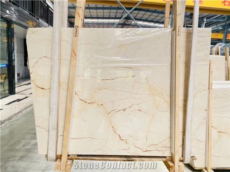 Sofitel Gold Marble Golden Crema Eva Menes Slab Tile