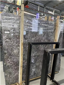 Storm Grey Marble Temple Gray Green Cream Slab In China
