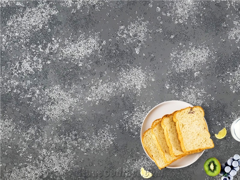 6003 Tropic Grey Quartz Slabs