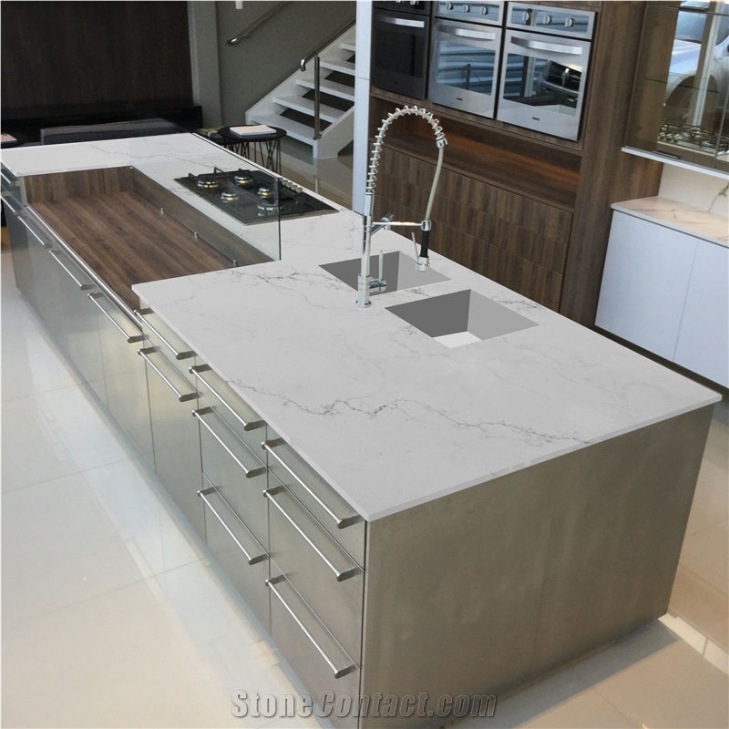 Calacatta Series 5065 Popular Artificial Quartz Island Top