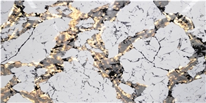Chinese High Quality Calacatta Quartz Polished Surface