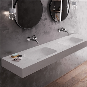Coarse Carrara Quartz 4032 Vanity Top With Undermounted Sink