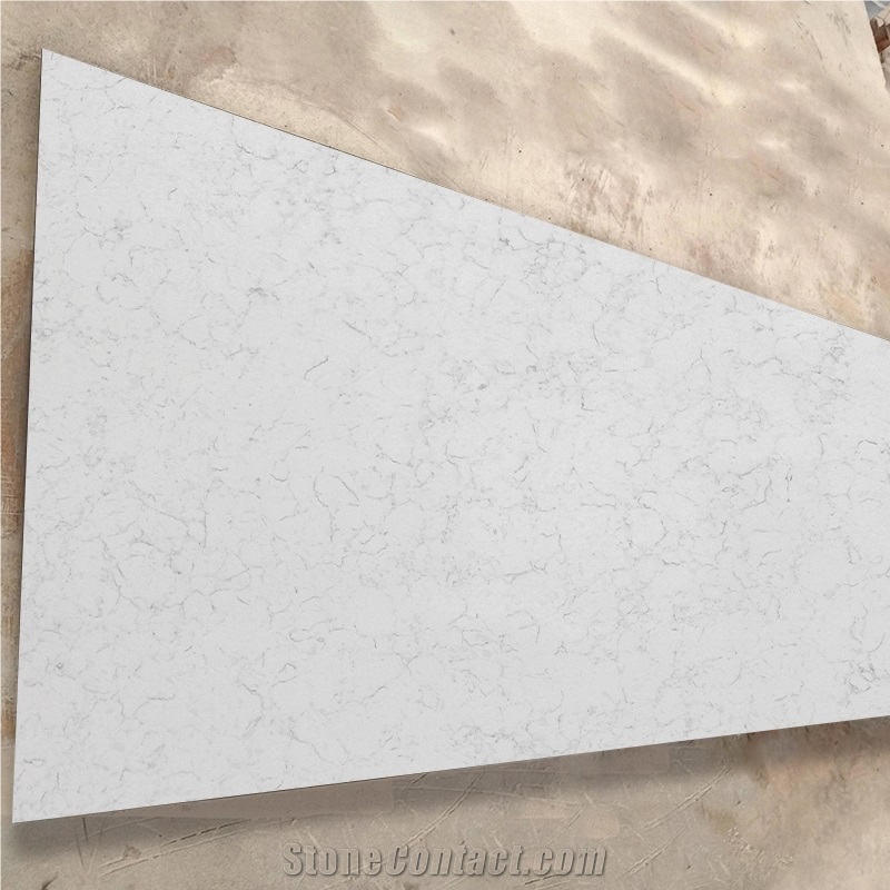 Coarse Carrara Quartz 4032 Vanity Top With Undermounted Sink