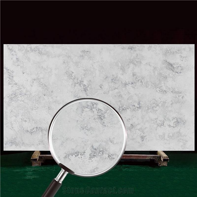 Concrete Series 6005 Quartz Vanity Top Undermounted Sink