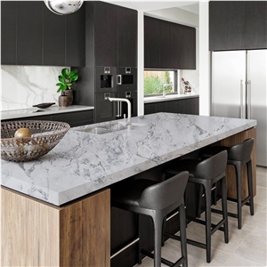 Concrete Series 6026 Quartz Kitchen Island Countertop