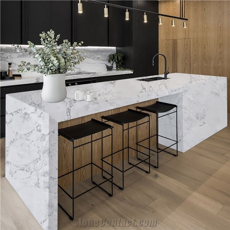Concrete Series 6026 Quartz Kitchen Island Countertop