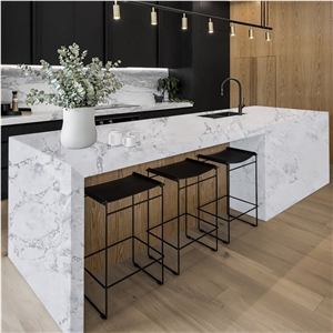 Concrete Series 6026 Quartz Kitchen Island Countertop