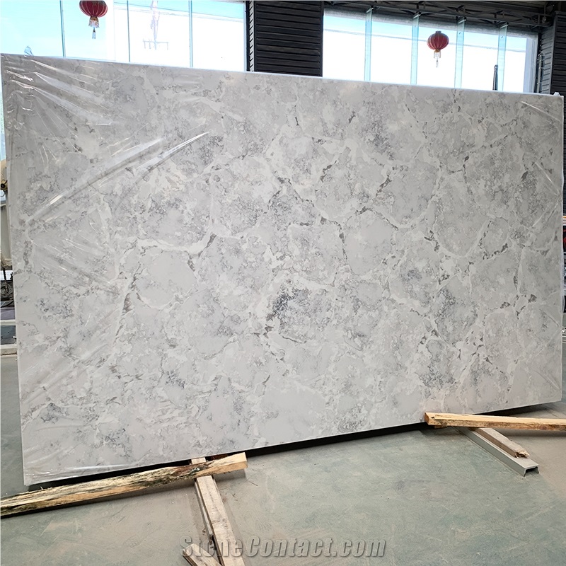 Concrete Series 6026 Quartz Vanity Top With Topmounted Sink