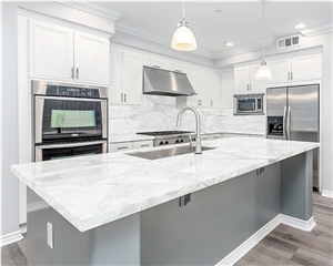 Expert 5055 Diana Extra Quartz Kitchen Countertops With Basin Sink