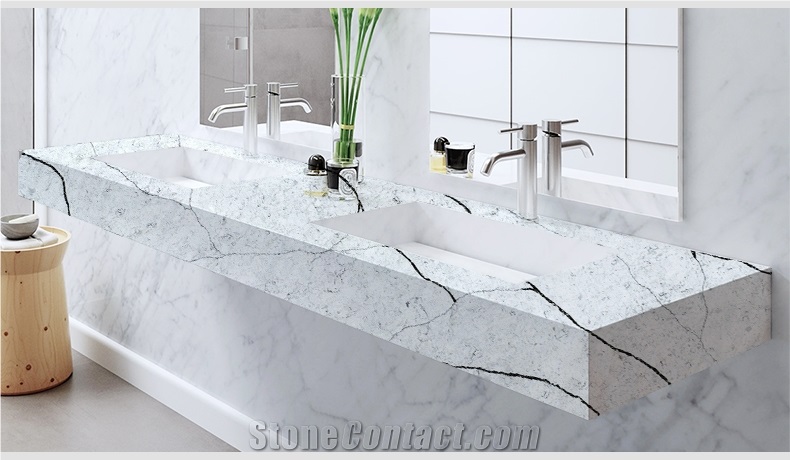 Goldtop 6077 Lavory Brown Polished Quartz Slabs