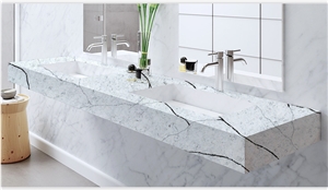 Goldtop 6077 Lavory Brown Polished Quartz Slabs