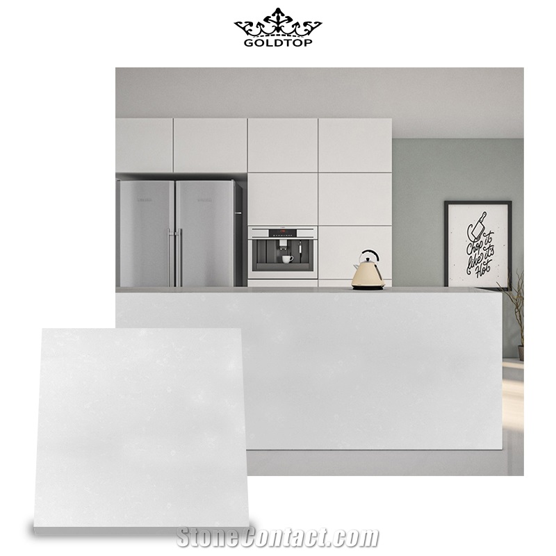Goldtop OEM/ODM 4040 White Artificial Quartz Kitchen Tops