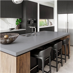 Goldtop OEM/ODM 4069 Grey Quartz Kitchen Island Tops