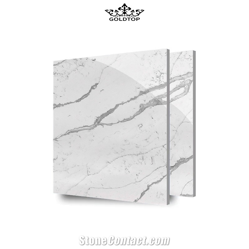 Goldtop OEM/ODM 5006 Calcacatta White Quartz Vanity Tops