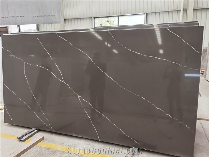 Goldtop OEM/ODM 5023 Grey Artificial Quartz Kitchen Tops
