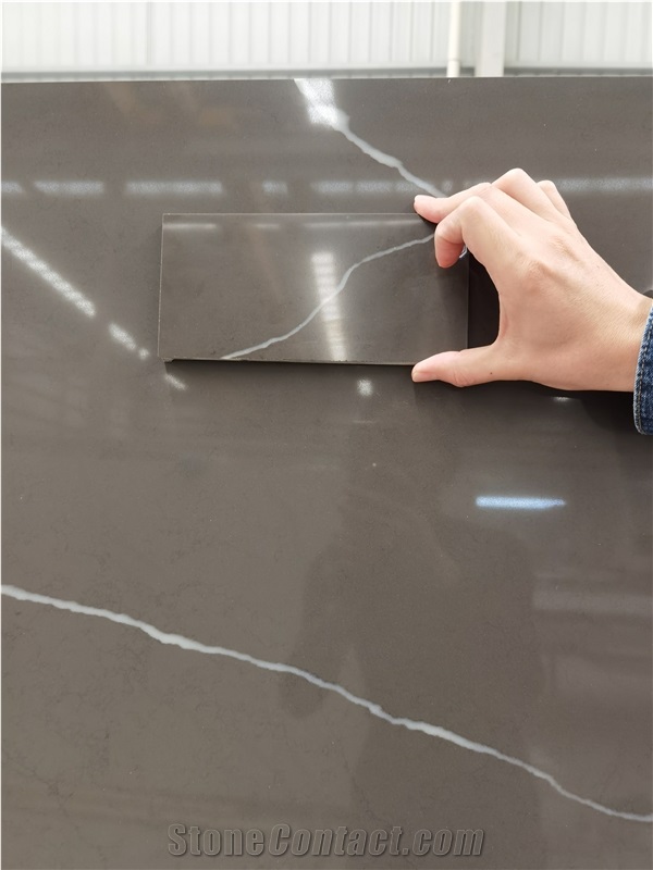 Goldtop OEM/ODM 5023 Grey Artificial Quartz Kitchen Tops