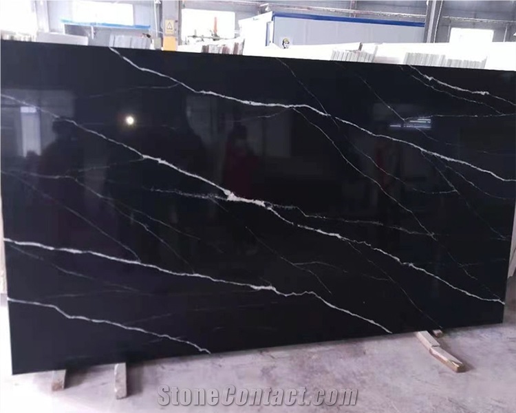 Goldtop OEM/ODM 5064 Black Artificial Quartz Bath Vanity Top