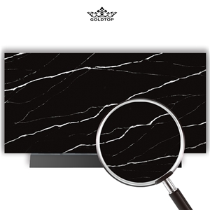 Goldtop OEM/ODM 5064 Black Quartz Kitchen Island Tops