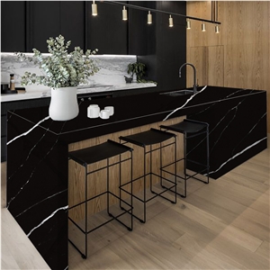 Goldtop OEM/ODM 5064 Calacatta Black Quartz Kitchen Tops Goldtop OEM/ODM 5064 Calacatta Black Quartz Kitchen Tops