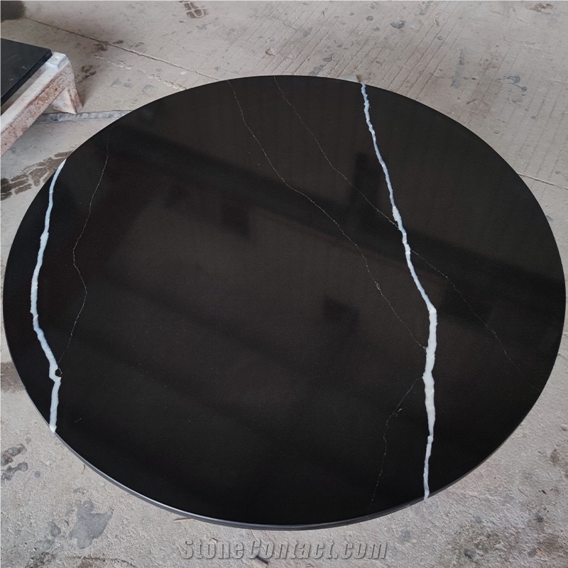 Goldtop OEM/ODM 5064 Calacatta Black Quartz Kitchen Tops
