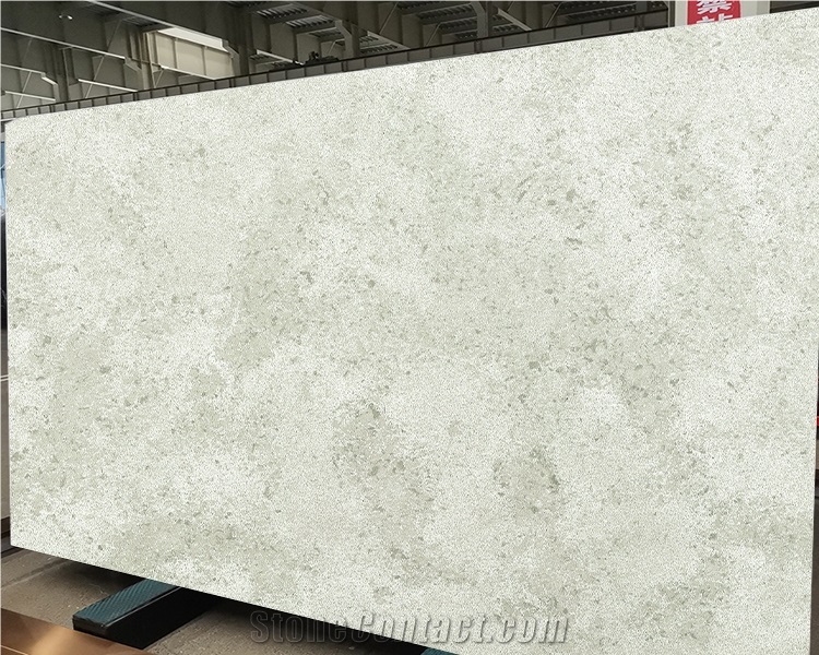 Goldtop OEM/ODM 6001 White Quartz Kitchen Countertop Island