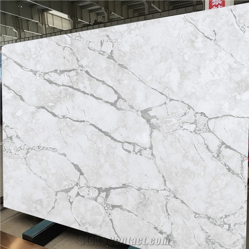 Goldtop OEM/ODM 6016 White Artificial Quartz Kitchen Tops