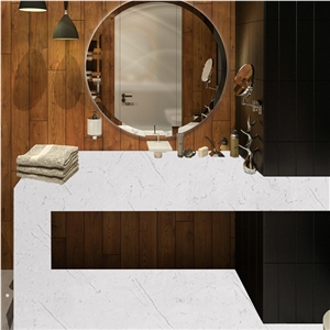 Goldtop OEM/ODM Bianca Veno Quartz Countertop Bathroom Basic