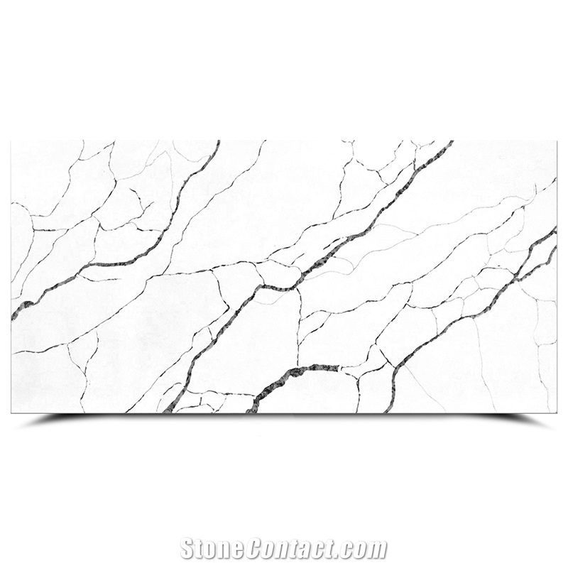 Goldtop OEM/ODM Clover White Quartz Kitchen Countertops