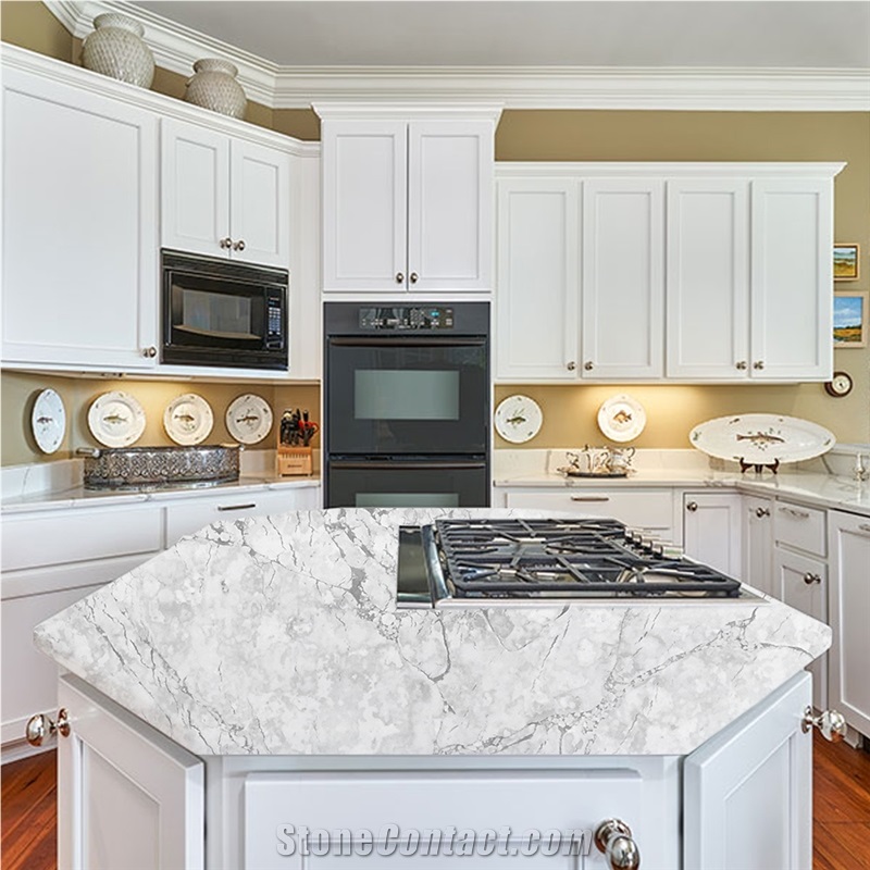 Goldtop OEM/ODM High Quality Alpine White Quartz Countertops