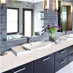 Goldtop OEM/ODM Winky White Quartz Kitchen Counterttops
