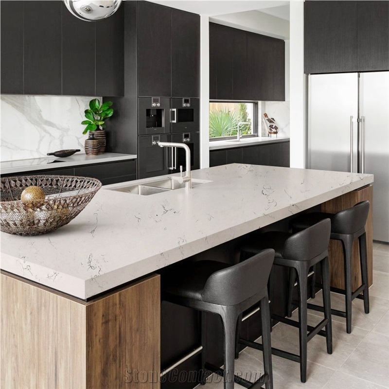Goldtop OEM/ODM Winky White Quartz Kitchen Counterttops