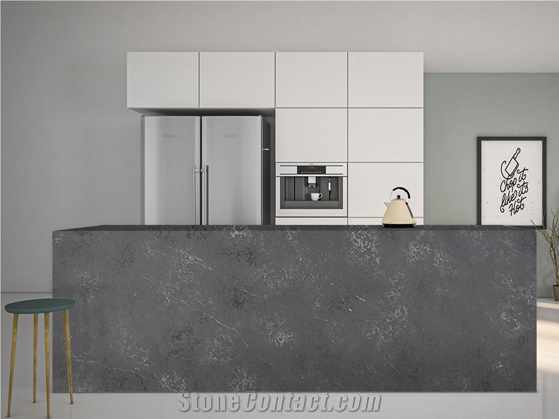 Hot Sale 6046 Metro Concrete Quartz Kitchen Island Tops