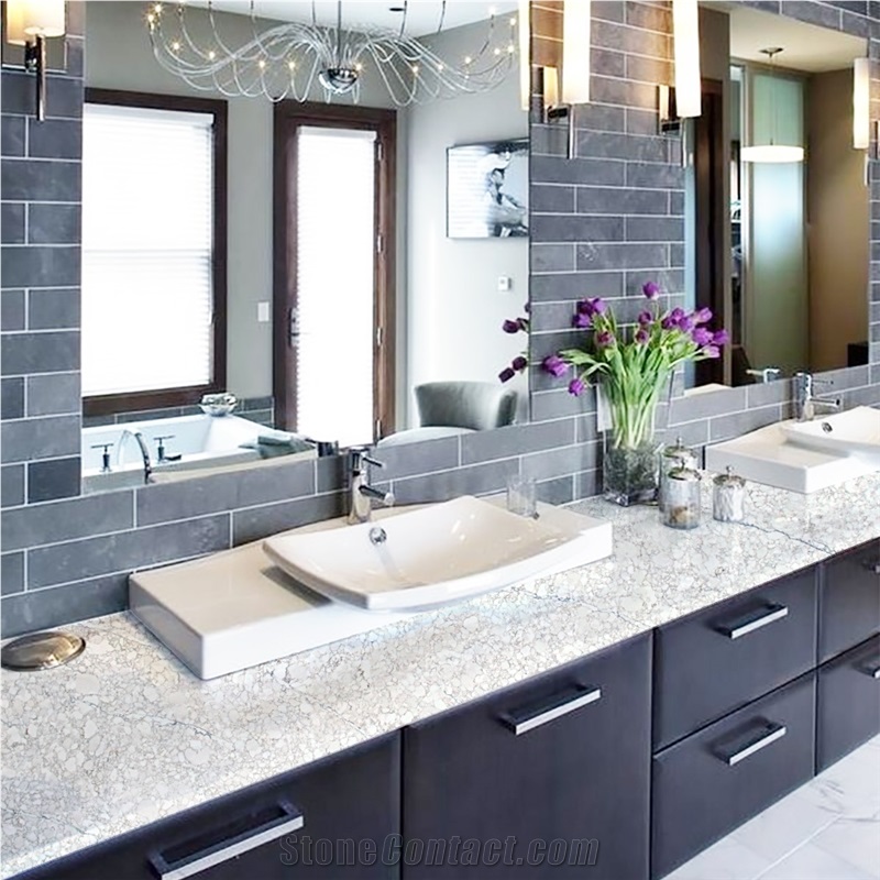 Hot Sale Artificial Stone Bathroom Vanity Countertop